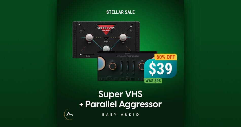 通过Baby Audio在Super VHS + Parallel Aggressor插件上节省60%-