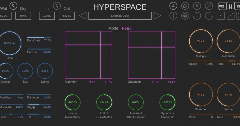 United Plugins Hyperspace混响插件以80%的折扣出售-