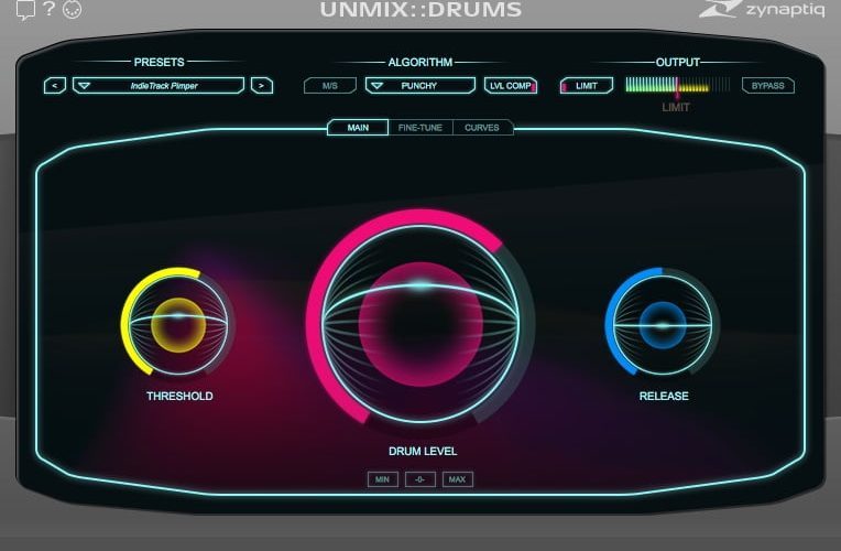 Zynaptiq UNMIX::DRUMS鼓混合效果插件售价95美元-