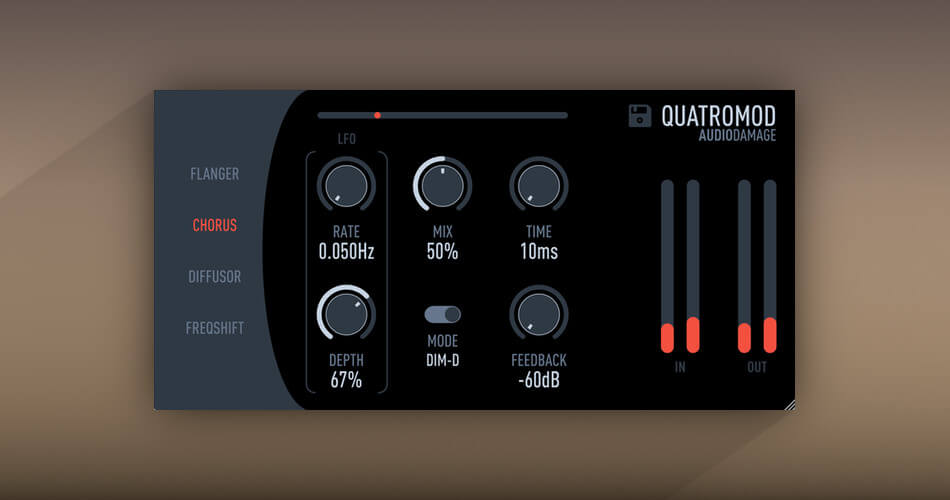 通过音频损坏在QuatroMod调制效果插件上节省50%-