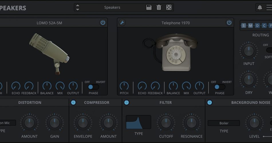 AudioThing将扬声器麦克风和扬声器仿真插件更新为v1.2.1 + 40%折扣-