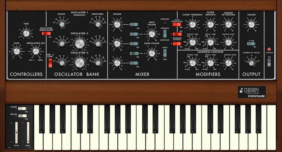 Cherry Audio推出Minimode Model D合成器仿真-