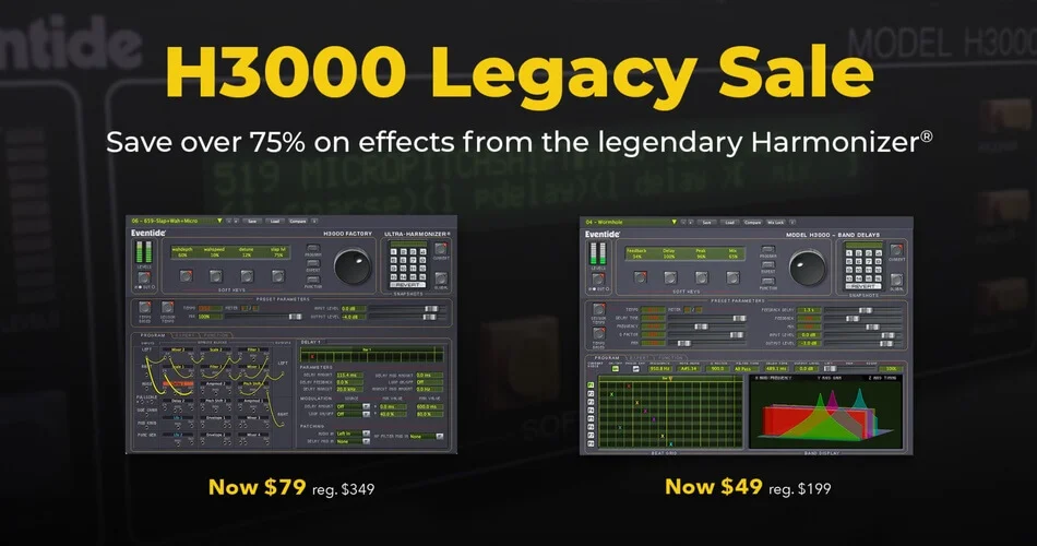 Eventide Audio推出H3000插件销售，折扣超过75%-