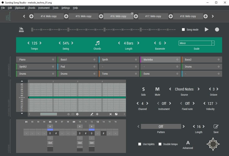 图片[1]-Sundog Song Studio在v3.9.0更新中为音序器获取Step和和弦FX-
