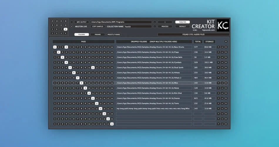 图片[1]-Homegrown Sounds为MPC和Ableton Live发布了Kit Creator-