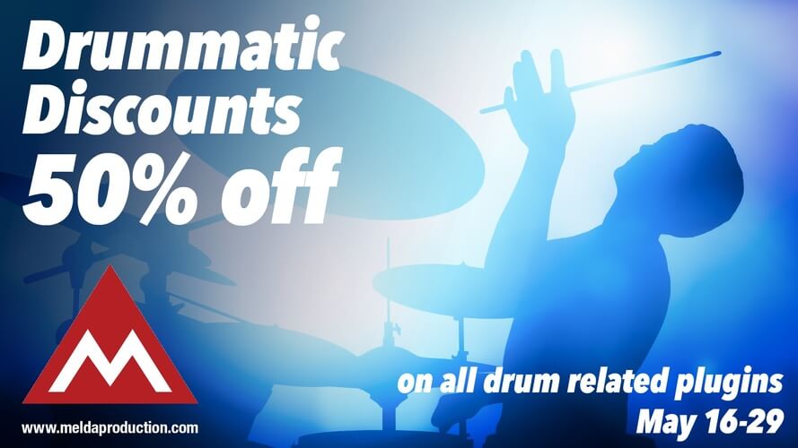 Drummatic折扣：在Meldaproduction的鼓插件上节省50%-