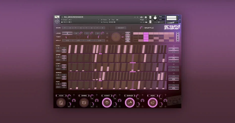 图片[1]-Rigid Audio为Kontakt发布了Groundshaker groovebox乐器-