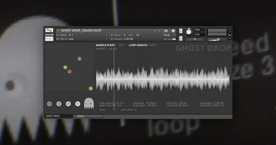 图片[1]-Sound Dust为Kontakt 6发布了Ghost Drop颗粒样品修手-