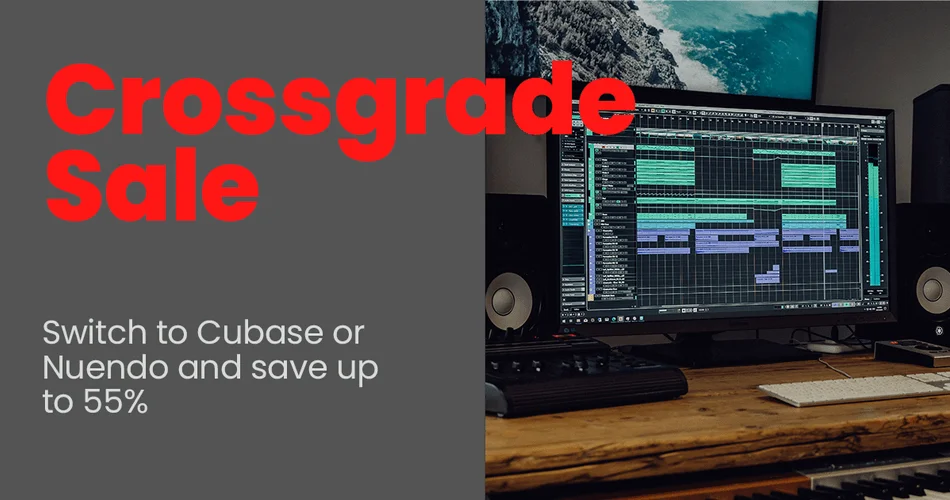 跨级到Steinberg Nuendo或Cubase，最高可享受55%的折扣-