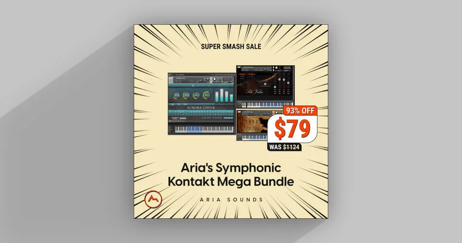 在Aria Sounds的Symphonic Kontakt Mega Bundle上节省93%-