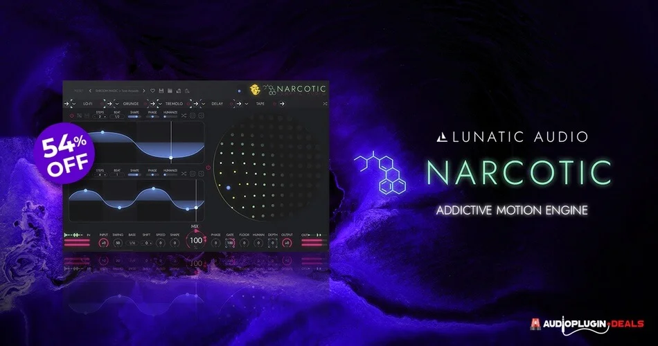 图片[1]-Lunatic Audio的麻醉序列多效插件以54%的折扣出售-