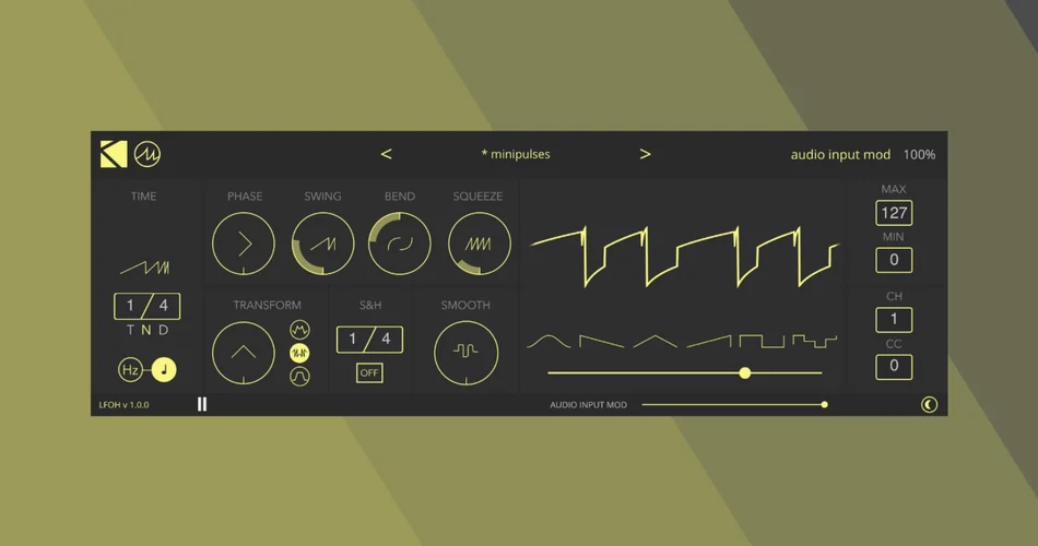 LFOH！K-Devices的AUv3/iOS音频/MIDI调制器效果-