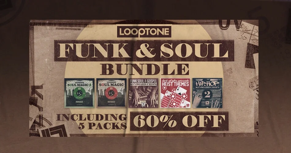 Looptone Funk & Soul Bundle：在5个样品包上节省60%-