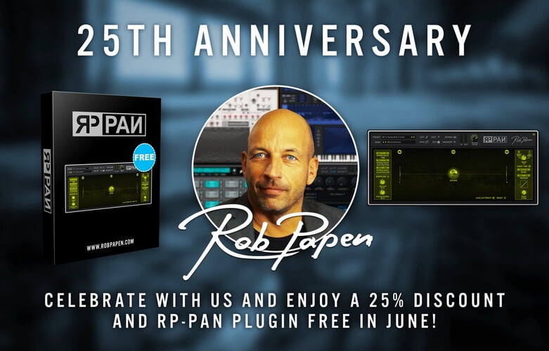 图片[1]-Rob Papen通过销售+免费RP-PAN插件庆祝25周年-