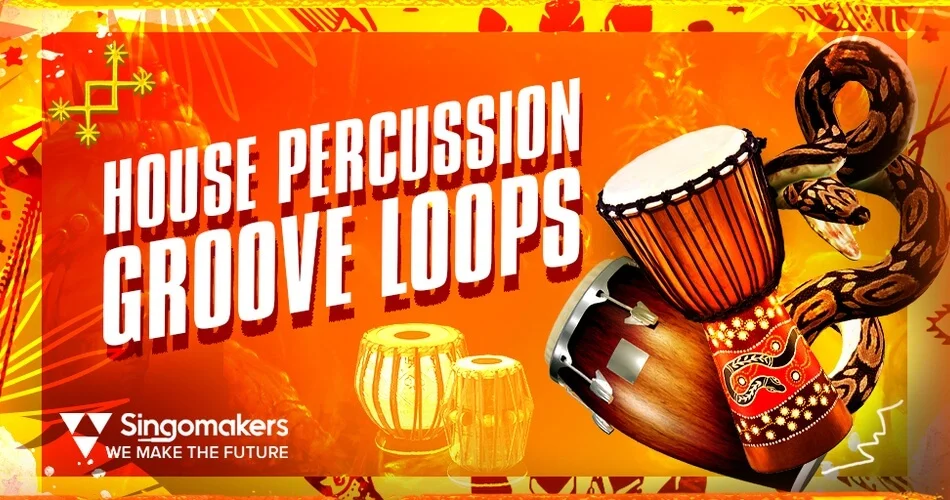 Singomakers发布了House Percussion Groove Loops样本包-