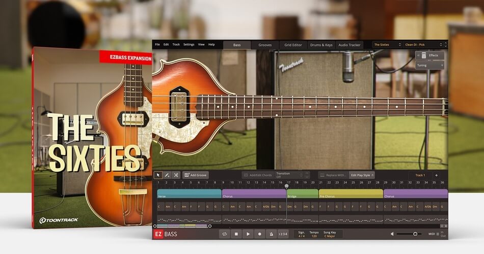 Toontrack为EZbass发布了六十年代EBX-