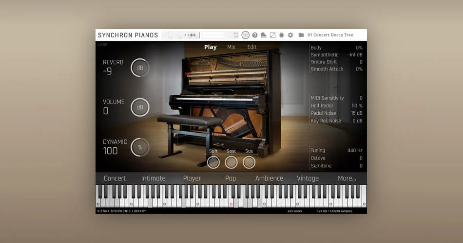 维也纳交响乐图书馆发布了1904年德国立式虚拟钢琴-