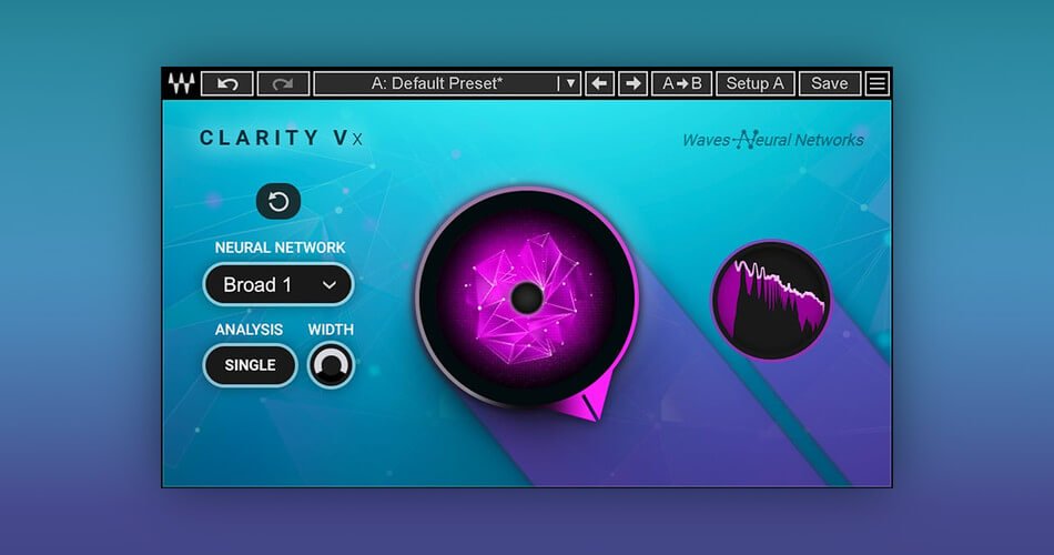 适用于人声和语音的Clarity Vx降噪插件售价29.99美元-