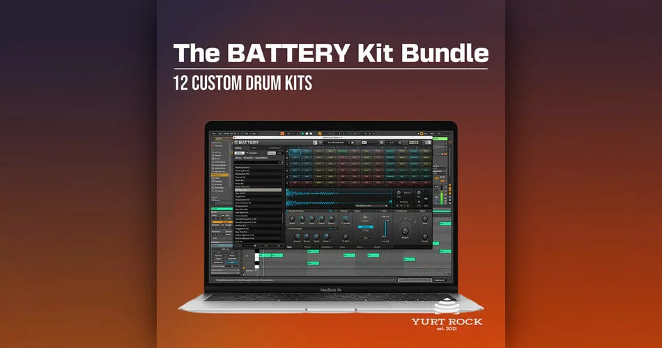 Yurt Rock推出带有12个定制鼓套件的电池套件套装-