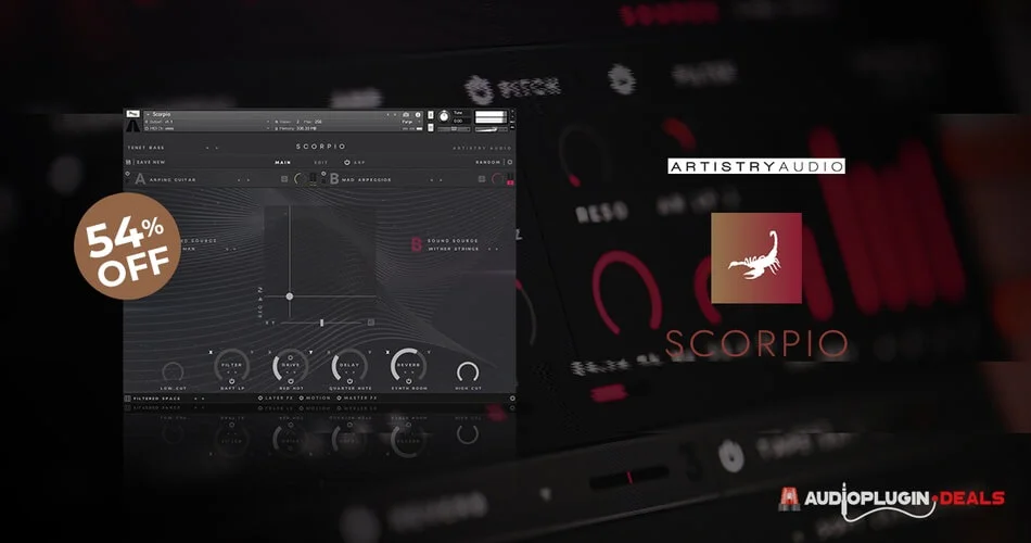 图片[1]-Artistry Audio 的 Scorpio 现代动态合成器节省 54%-