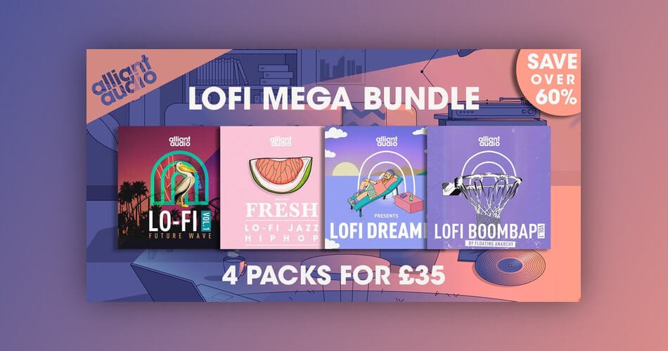 图片[1]-Alliant Audio Lofi Mega Bundle：4个样品包，折扣超过60%-