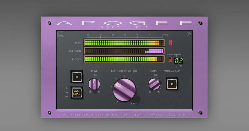 Apogee推出Soft Limit FREE模拟磁带效果插件-