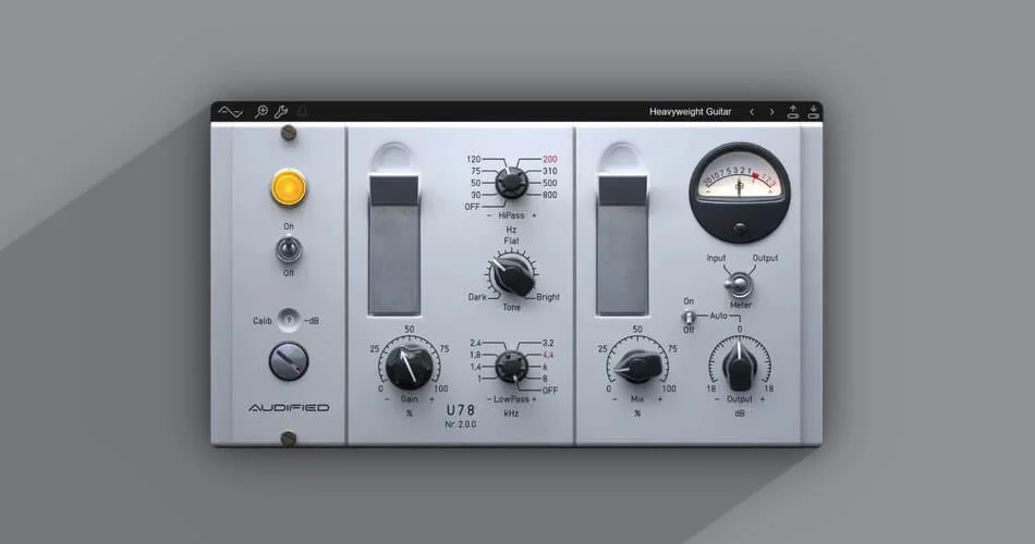 Audiified 将 U78 Saturator 插件更新至 v2.0，售价 79 美元-
