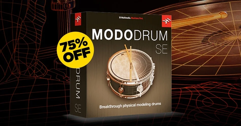 图片[1]-IK Multimedia 的 MODO Drum 1.5 SE 节省 75%-