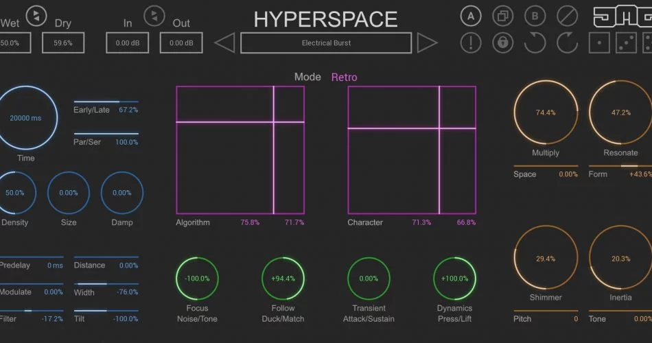 United Plugins Hyperspace混响插件以80%的折扣出售-