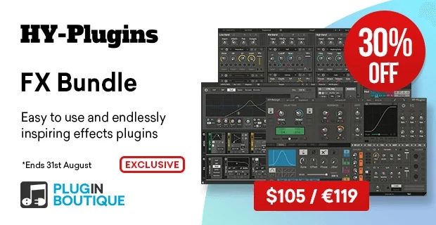 HY-Plugins FX Bundle：在延迟、过滤器和多频多频插件上节省30%-