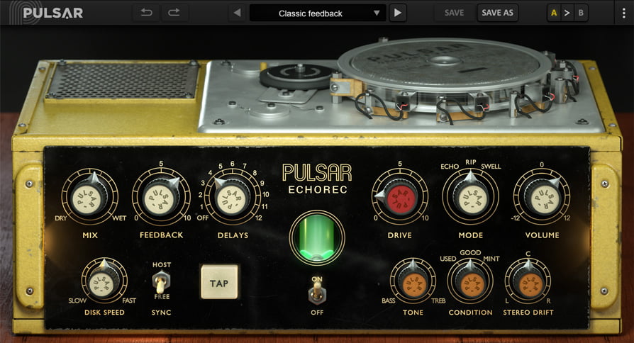 Pulsar Audio EchoRec echo/延迟插件以40%的折扣出售-