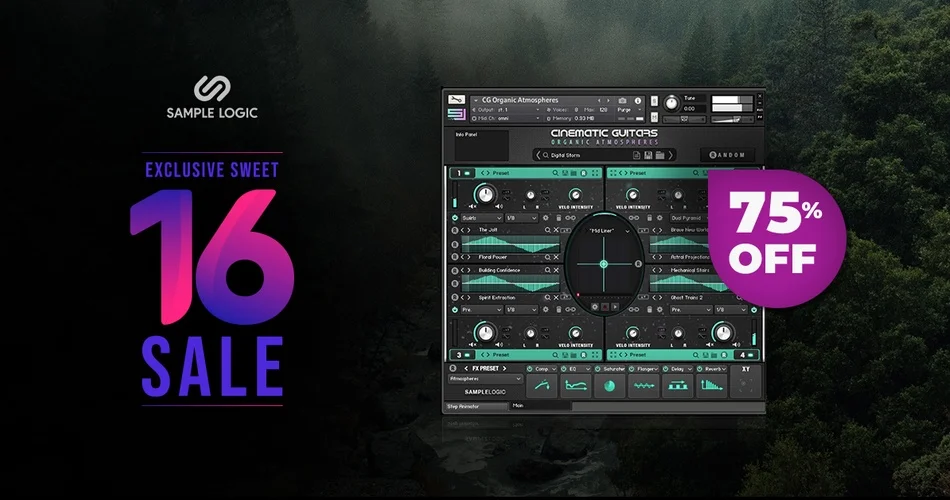 通过 Sample Logic 节省 75% 的 Cinematic Guitars Organic Atmospheres-