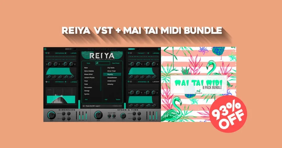 Reiya VST + Mai Tai MIDI Premium Bundle by New Nation 节省 93%-