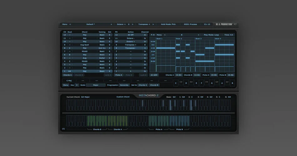 WA Production 推出 InstaChord 2 和弦创建器和迷你音序器-