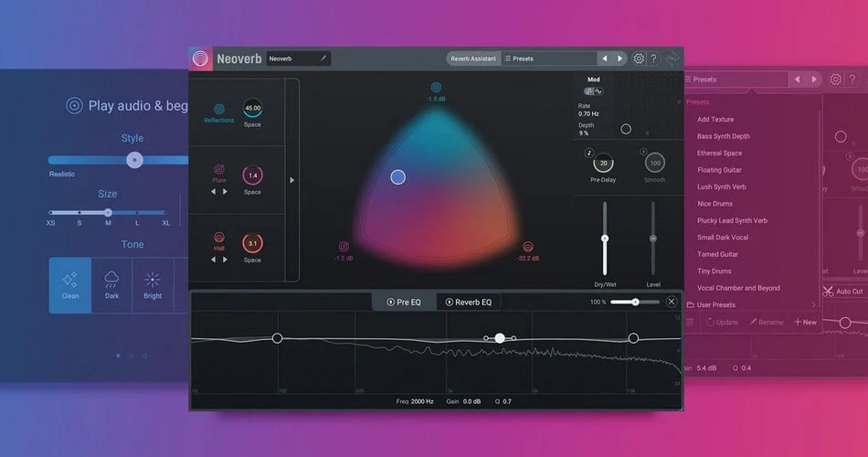 为音乐制作人使用 iZotope 的 Neoverb 智能混响节省 80%-