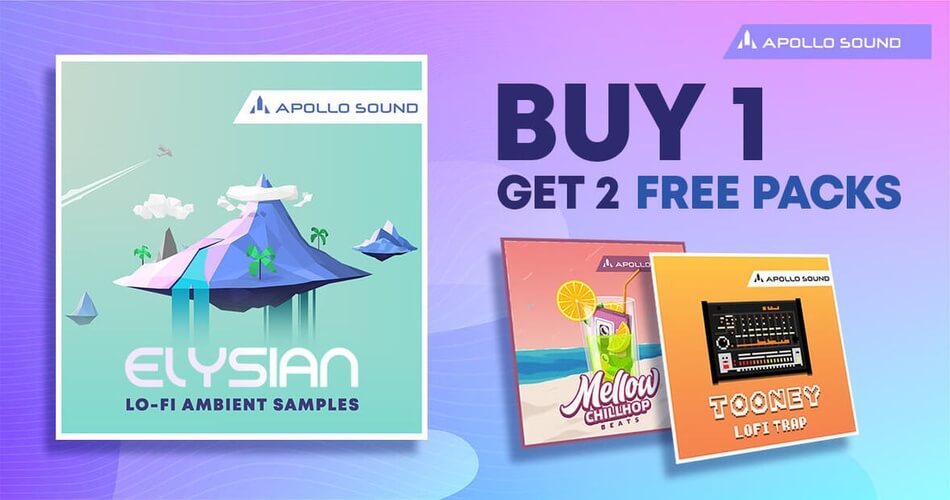 Apollo Sound Elysian LoFi 环境样本 + ADSR Sounds 的 2 个免费奖励包-