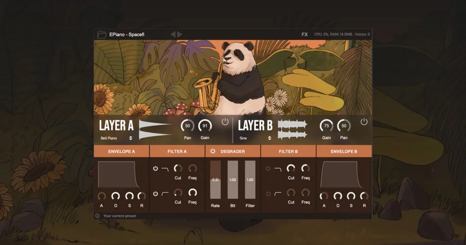 图片[1]-Clark Audio 的 Lofi Panda 2 虚拟乐器特价 77% 折扣-