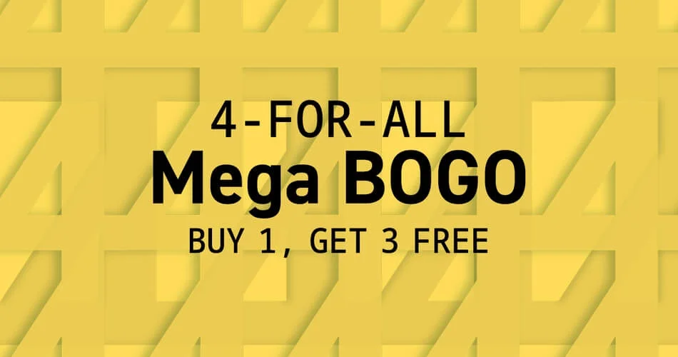 IK Multimedia 4-for-all Mega BOGO：买 1 送 3-
