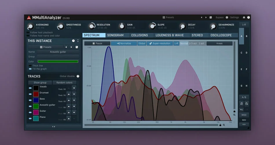 MeldaProduction 的 MMultiAnalyzer 多轨分析仪节省 60%-