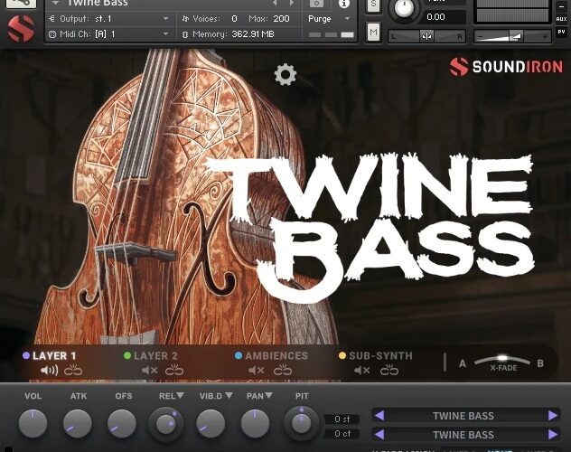 图片[1]-Soundiron 将 Twine Bass Kontakt 乐器更新到 v2.0-