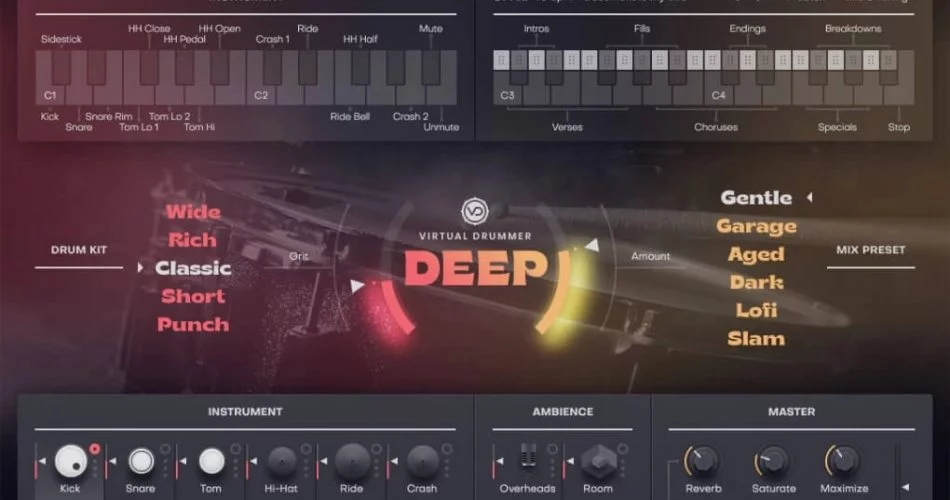 UJAM 的 Virtual Drummer DEEP 鼓乐器节省 40%-