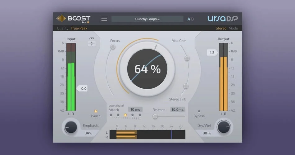 UrsaDSP Boost 限制器效果插件以 25% 折扣出售-