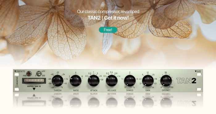 Acustica Audio 发布 TAN2 免费压缩效果插件-