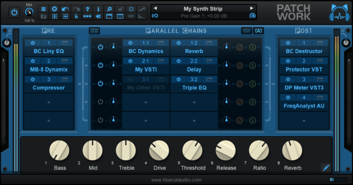 Blue Cat Audio 将 PatchWorks 多效果和插件主机更新到 v2.6-