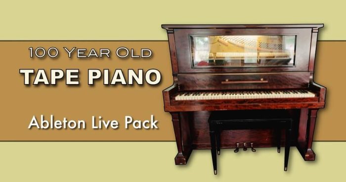 图片[1]-Brian Funk 发布 100 年历史的磁带钢琴 Ableton Live Pack-