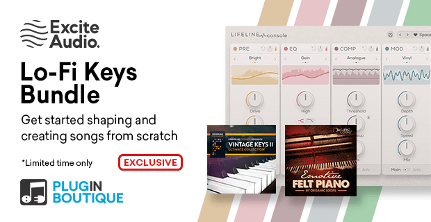 Excite Audio Lo-Fi Keys Bundle：Lifeline 控制台 + 2 个样品包，优惠 46%-