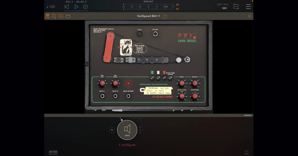 GSi 发布适用于 iPad/AUv3 的 VariSpeed 磁带回声模拟器-