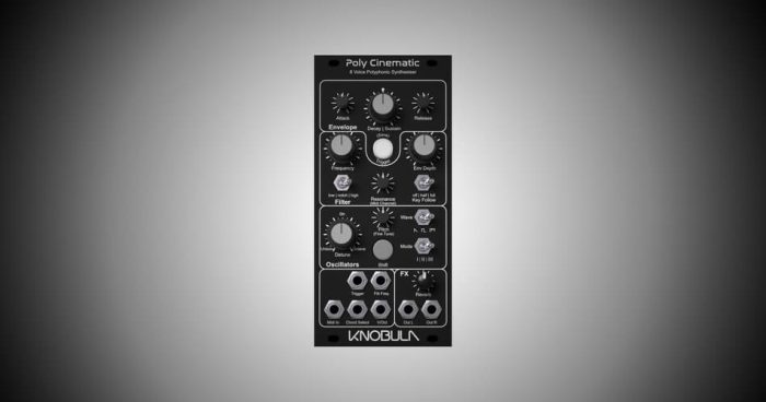 Knobula 发布 Poly Cinematic Eurorack 合成器的限量黑暗版-