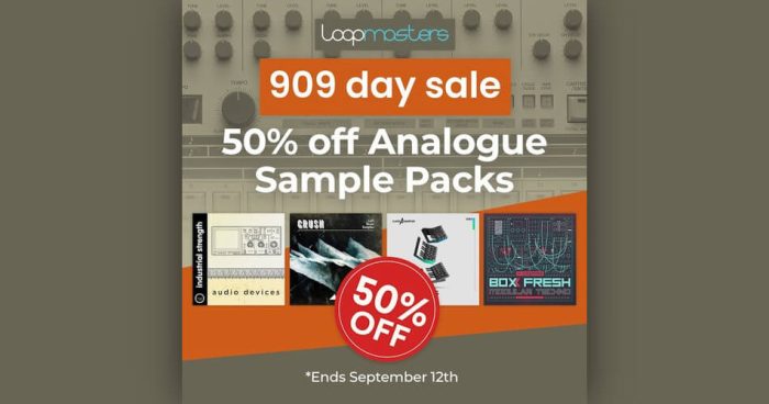 909 天限时特卖：在 Loopmasters 购买模拟样品包可节省 50%-