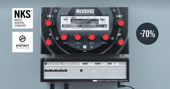为 Kontakt Player 节省 70% 的 Invasors 虚拟模拟合成器-